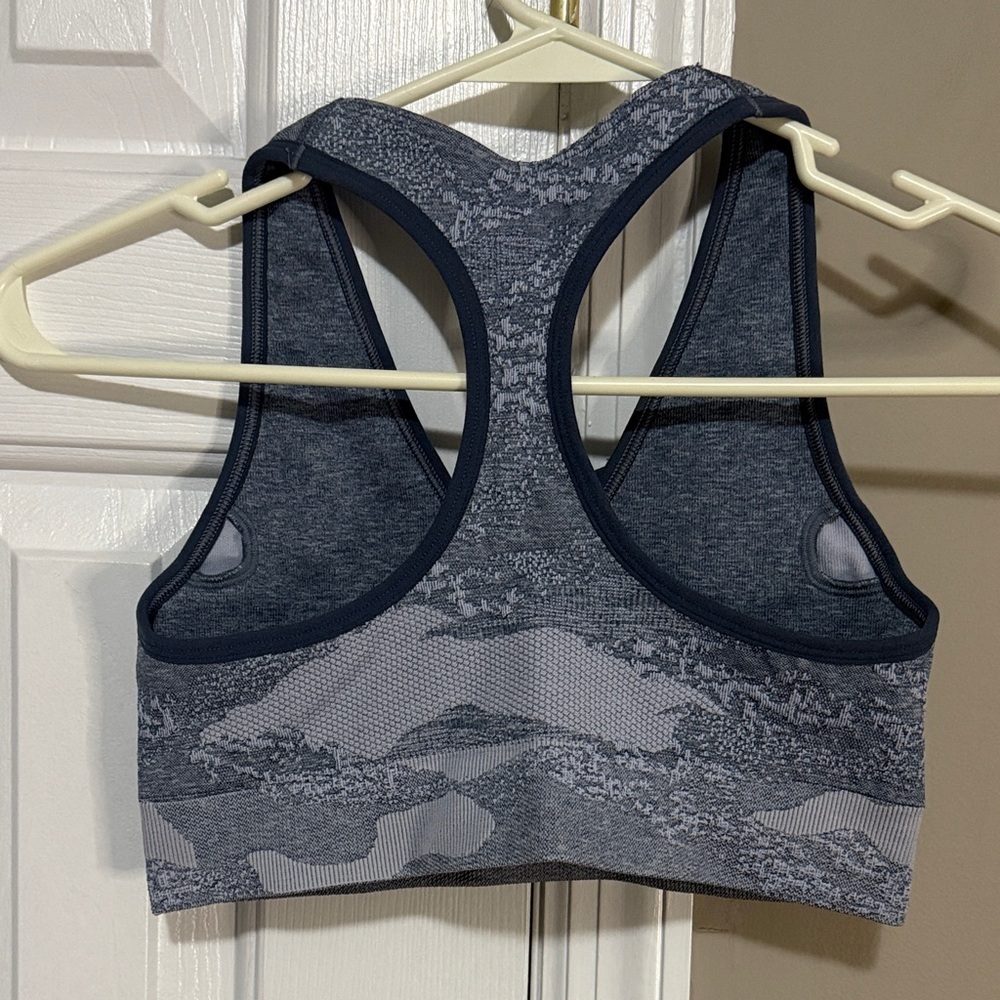 Gymshark Vital Seamless Lace-Up Sports Bra – Small – Grey Camo NWOT - Picture 4 of 4